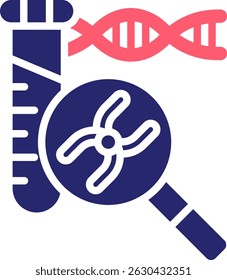 Ilustración vectorial De Relleno De Iconos De Adn