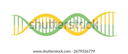 DNA icon in flat design.