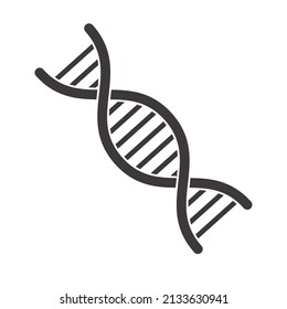 DNA icon flat template DNA icon template vector illustration