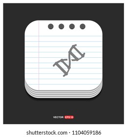 DNA icon - free vector icon