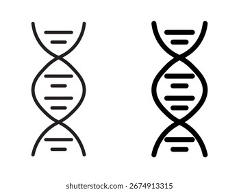 DNA-Symbol. Vektorgrafik genetischer Moleküle.