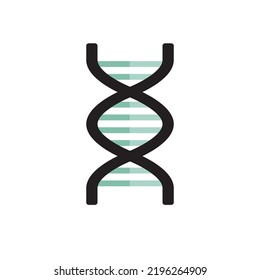 Dna icon. Genetic symbol. Vector illustration.