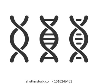 Dna icon graphic design template vector isolated