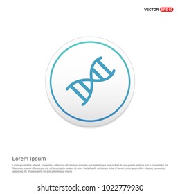 DNA icon Hexa White Background icon template