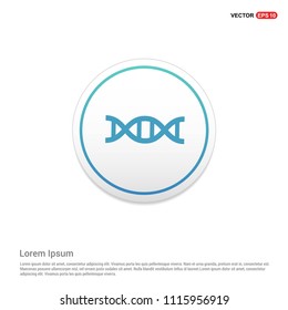 DNA icon Hexa White Background icon template - Free vector icon