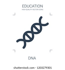 dna icon. high quality filled dna icon on white background. from education collection flat trendy vector dna symbol. use for web and mobile