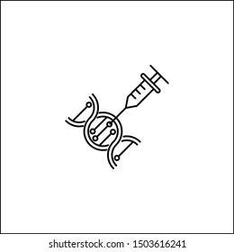 dna icon, illustration design template