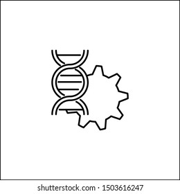 dna icon, illustration design template