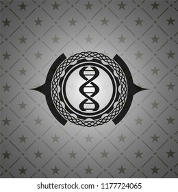 dna icon inside black emblem