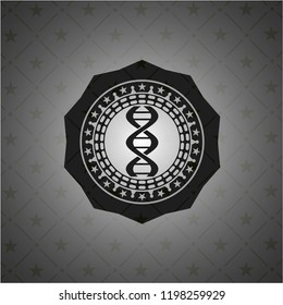 dna icon inside black emblem