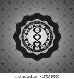 dna icon inside black emblem