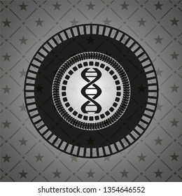 dna icon inside black emblem