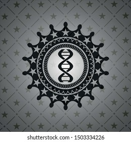 dna icon inside black emblem