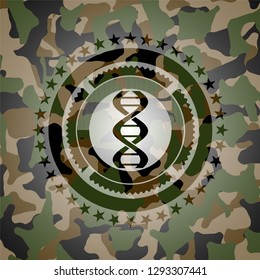 dna icon inside camo texture