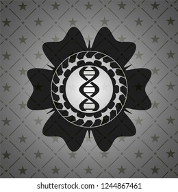 dna icon inside dark badge