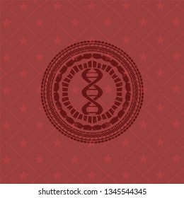 dna icon inside red emblem