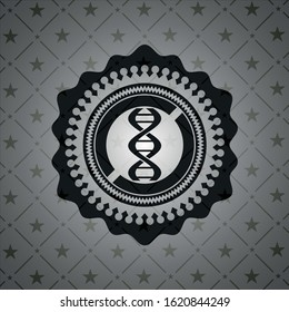dna icon inside retro style black emblem