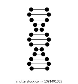 Dna icon isolated on white background