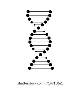 DNA icon isolated on white background. Vector illustration