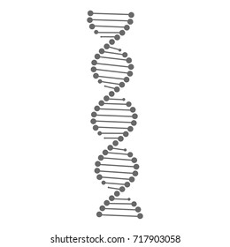 DNA icon isolated on white background. Vector illustration