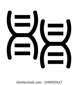 dna icon isolated sign symbol vector illustration - high quality black style vector icons
