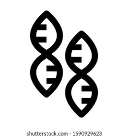 dna icon isolated sign symbol vector illustration - high quality black style vector icons
