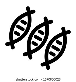 dna icon isolated sign symbol vector illustration - high quality black style vector icons
