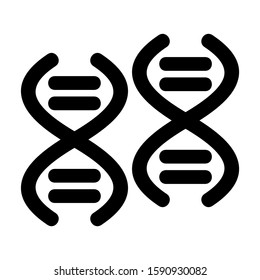 dna icon isolated sign symbol vector illustration - high quality black style vector icons
