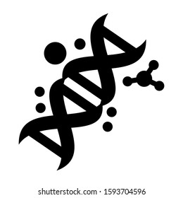 DNA icon isolated sign symbol vector illustration - high quality black style vector icons
