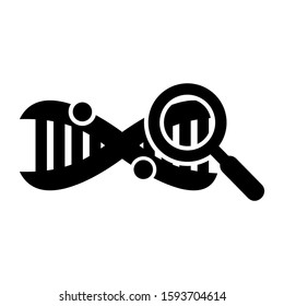 DNA icon isolated sign symbol vector illustration - high quality black style vector icons
