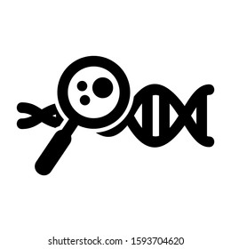 DNA icon isolated sign symbol vector illustration - high quality black style vector icons
