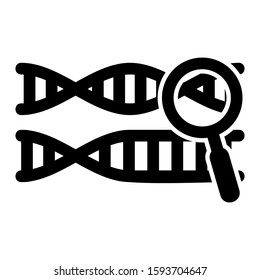DNA icon isolated sign symbol vector illustration - high quality black style vector icons
