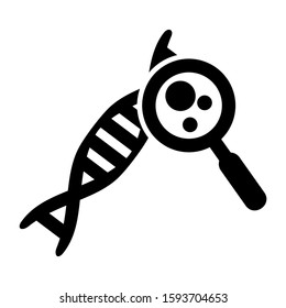 DNA icon isolated sign symbol vector illustration - high quality black style vector icons
