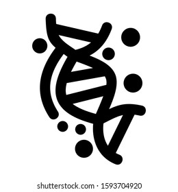 DNA icon isolated sign symbol vector illustration - high quality black style vector icons
