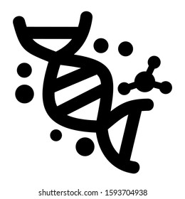 DNA icon isolated sign symbol vector illustration - high quality black style vector icons
