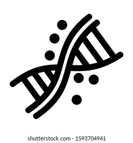 DNA icon isolated sign symbol vector illustration - high quality black style vector icons
