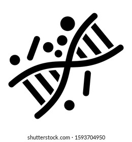 DNA icon isolated sign symbol vector illustration - high quality black style vector icons
