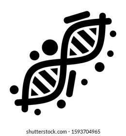 DNA icon isolated sign symbol vector illustration - high quality black style vector icons
