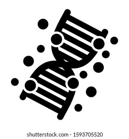DNA icon isolated sign symbol vector illustration - high quality black style vector icons

