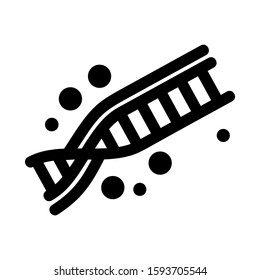 DNA icon isolated sign symbol vector illustration - high quality black style vector icons
