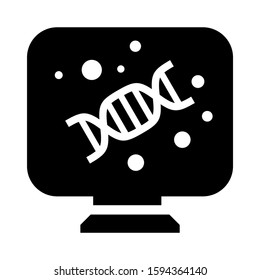 DNA icon isolated sign symbol vector illustration - high quality black style vector icons
