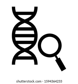 DNA icon isolated sign symbol vector illustration - high quality black style vector icons
