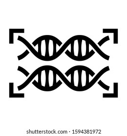DNA icon isolated sign symbol vector illustration - high quality black style vector icons

