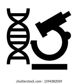 DNA icon isolated sign symbol vector illustration - high quality black style vector icons
