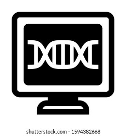 DNA icon isolated sign symbol vector illustration - high quality black style vector icons
