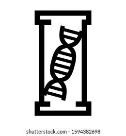 DNA icon isolated sign symbol vector illustration - high quality black style vector icons
