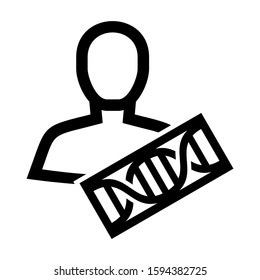 DNA icon isolated sign symbol vector illustration - high quality black style vector icons
