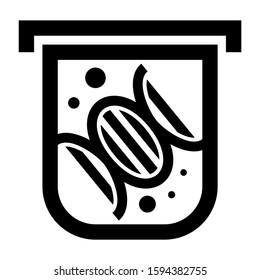 DNA icon isolated sign symbol vector illustration - high quality black style vector icons
