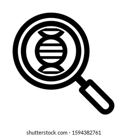 DNA icon isolated sign symbol vector illustration - high quality black style vector icons
