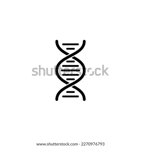 DNA icon isolated vector graphics